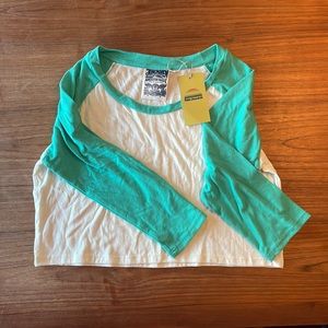 Jungmaven Cropped Baseball Tee